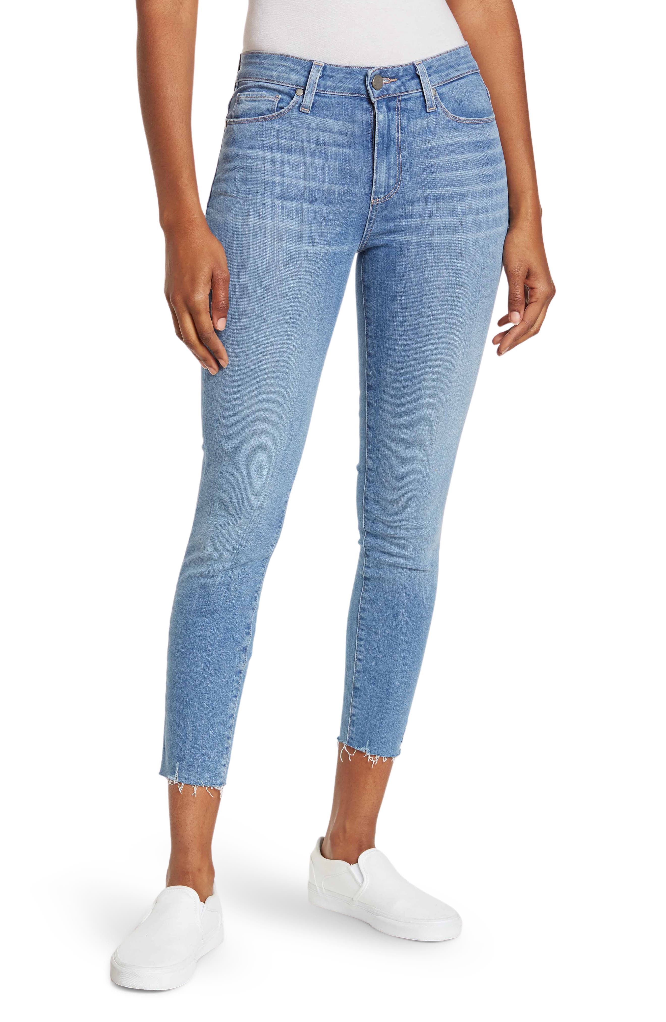 Paige Womens Hoxton Raw Hem Colored Cropped Jeans Green 26 Paige Womens Hoxton Raw Hem Colored Cropped Jeans Green 26